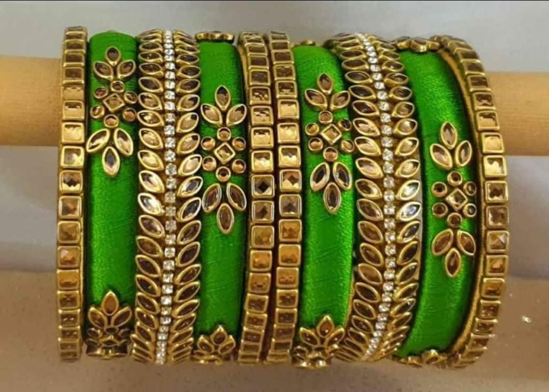 Bridal collection silk thread bangles